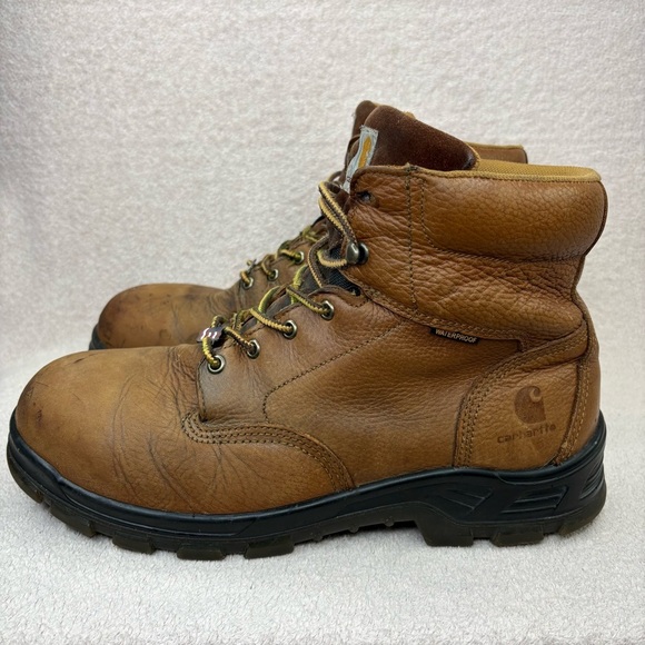 Carhartt 6 Inch Steel Toe Waterproof Leather Boots Men’s 13 Brown/Tan Workwear main image 14